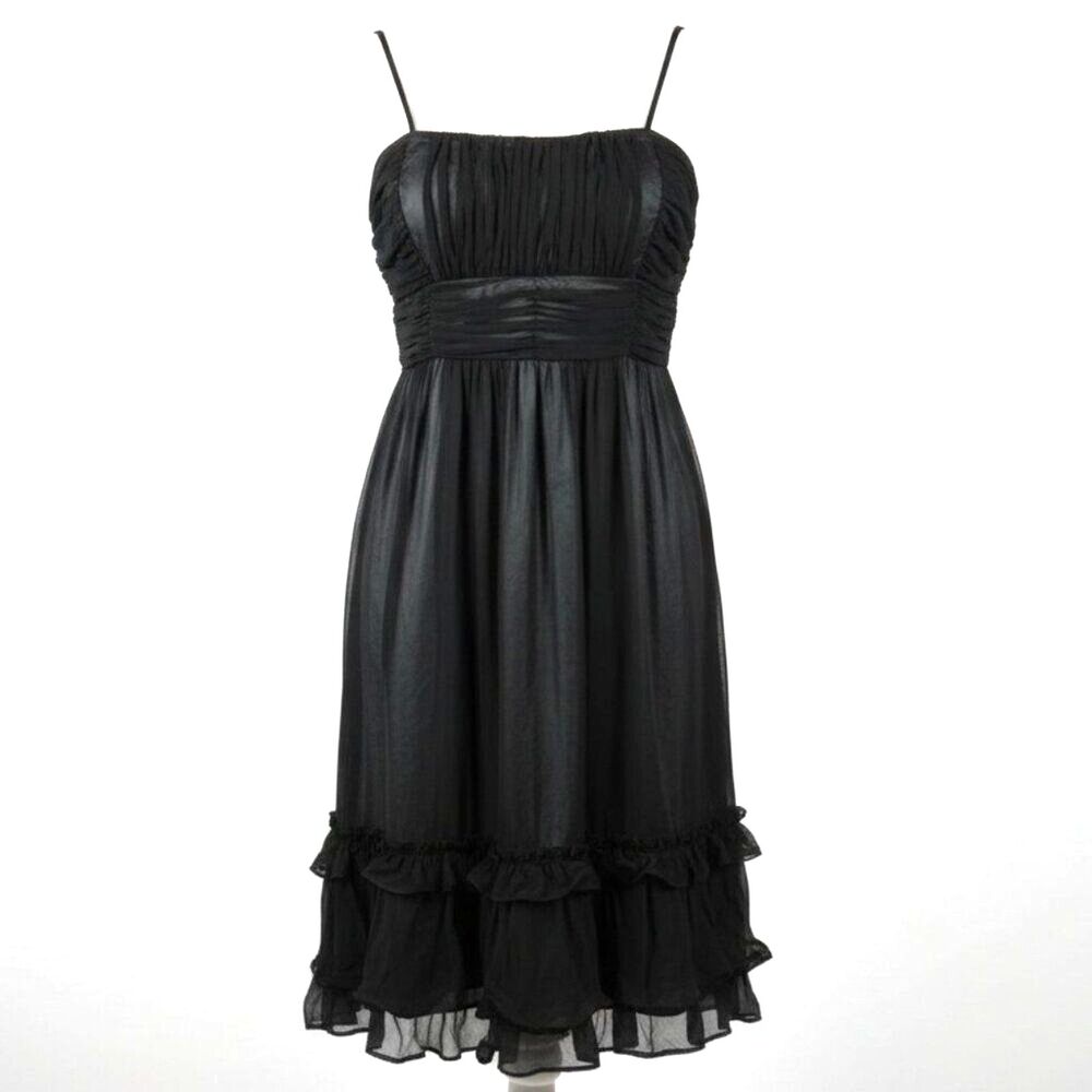 Whimsigoth Mesh Dress Size 14 Black Gown Goth Mob Wife Grunge